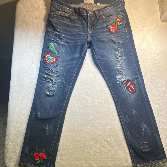 BKE DENIM fun designer jeans SZ 27 - Picture 1 of 6